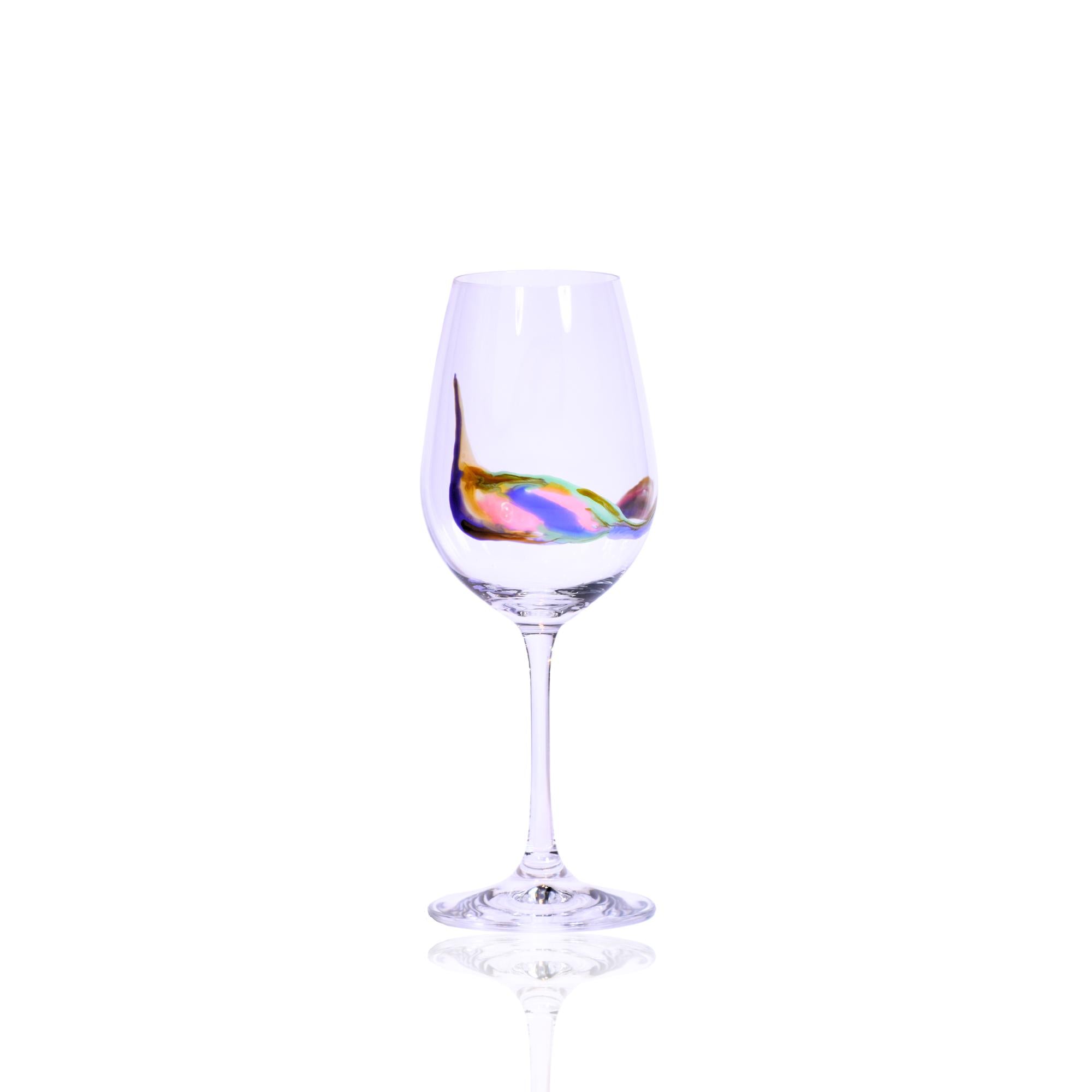 Hand-Painted Verona White Wine